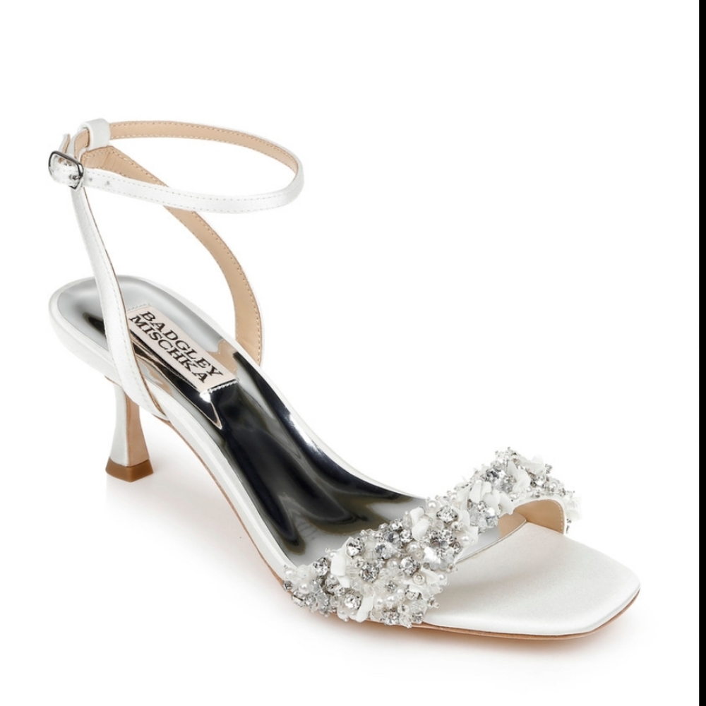 Badgley Mischka Telissa Kitten Heel Sandal 7.5